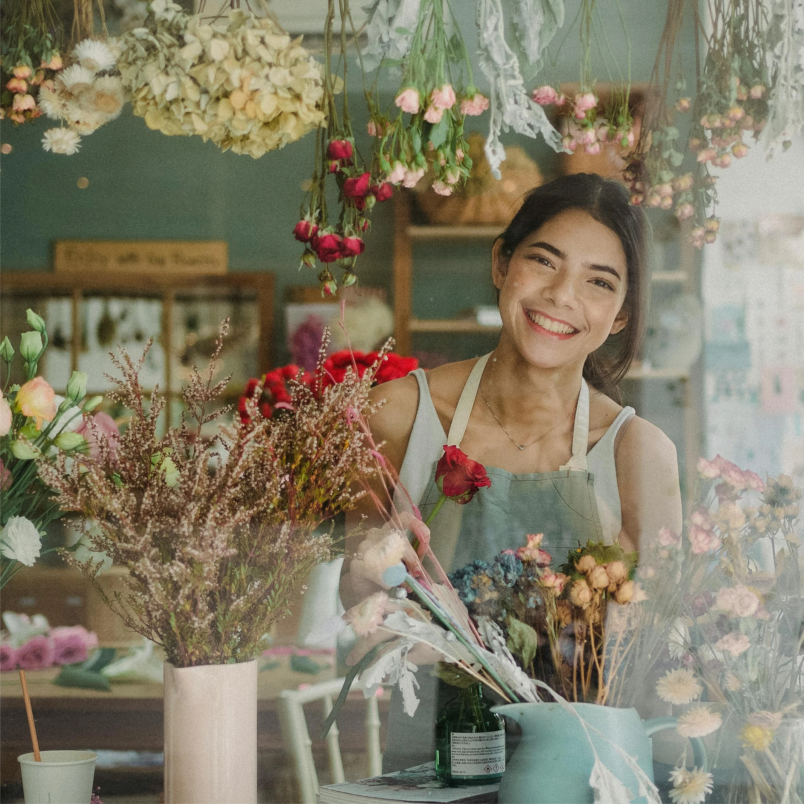 Small business owner at work