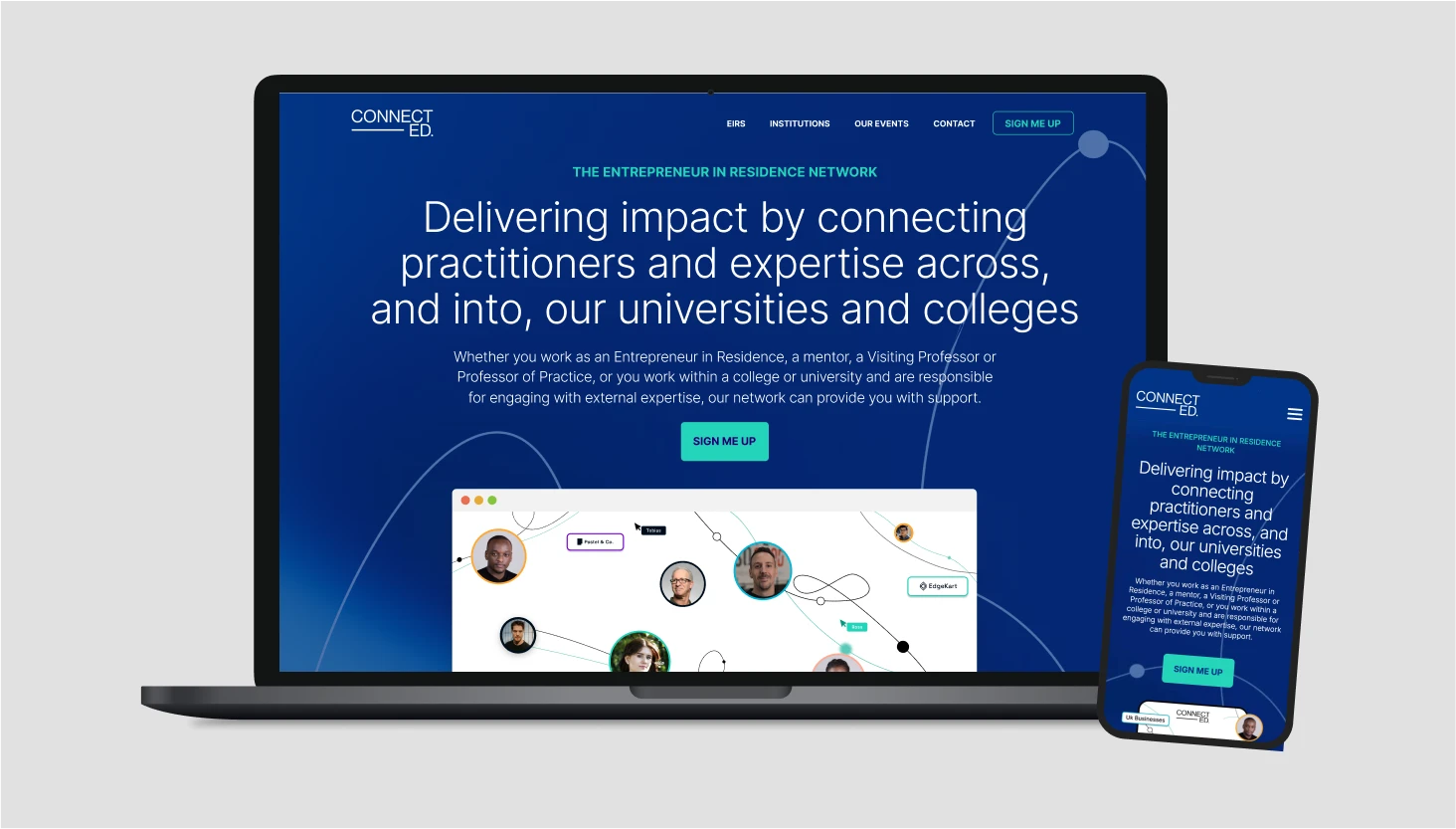 Connect-Ed Network — website design