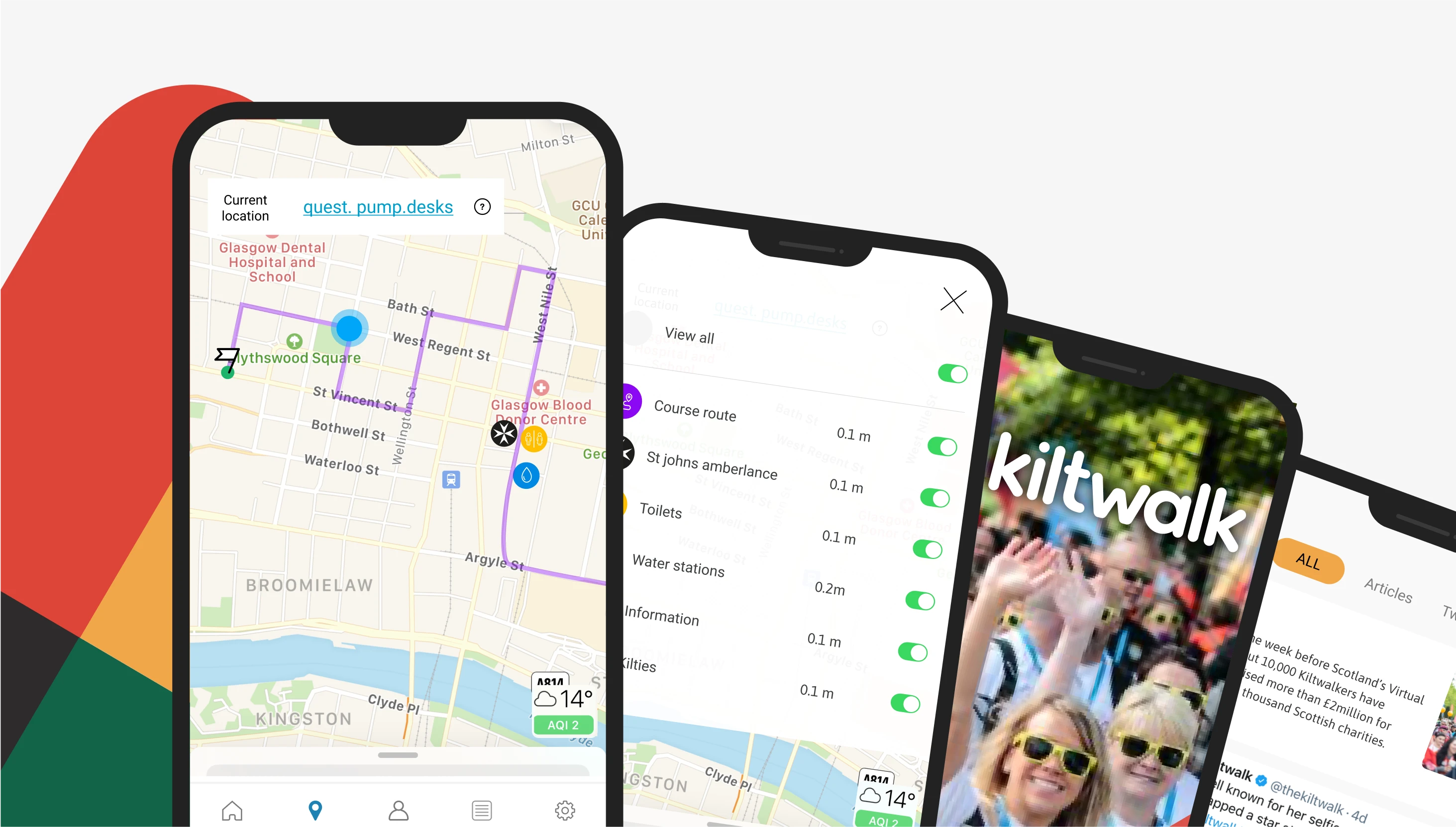Kiltwalk App — event tools